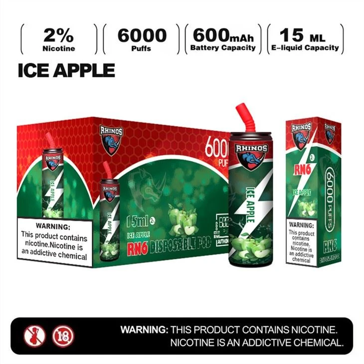 Rhinos 6000 Puffs Vape li jintremew