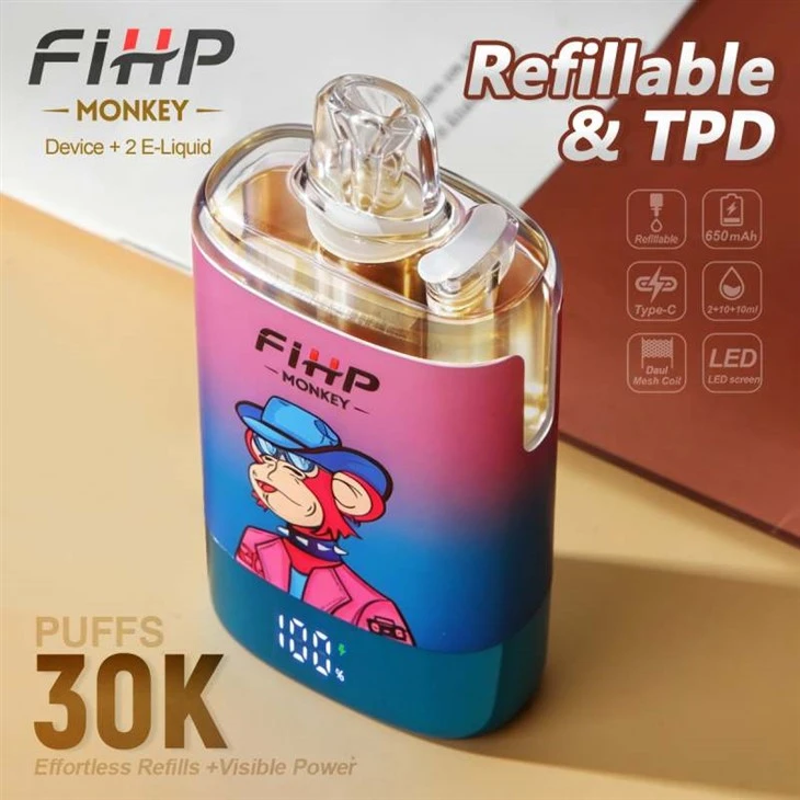 FIHP MONKEY 30K Puffs TPD li jerġgħu jimtlew