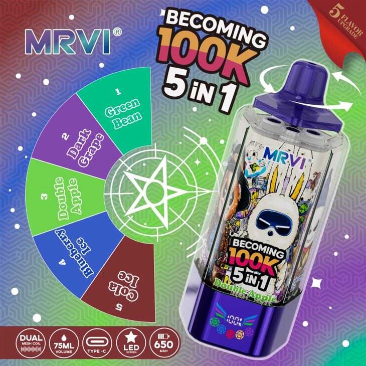 MRVI qed isiru 100000 puffs