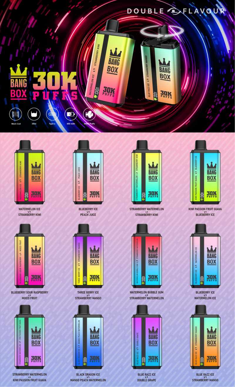 Bang BOX 30000 double flavor 30K Bang BOX 30000 double flavor 30K