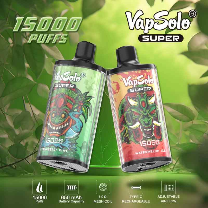 Vapsolo-Super-Vaper-Desechables-Aroma-King-Electronic-Cigarette-15000-Puff-My-Shisha-Vape-KitsVapSolo SUPER 15000