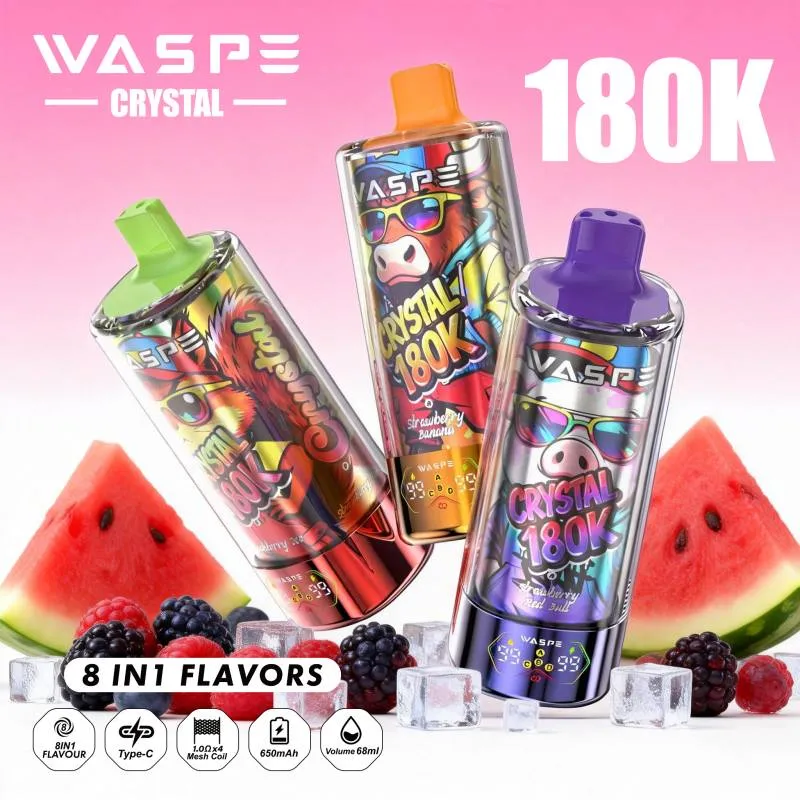 Waspe Crystal 8 in 1 180K puffs 2 Waspe Crystal 8 in 1 180K puffs 2